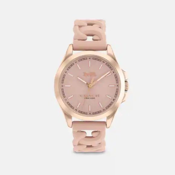 NWT COACH PINK LIBBY WATCH 34MM - Picture 2 of 9
